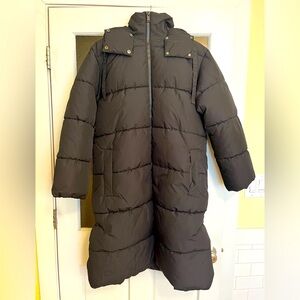 H&M black maternity winter puffer coat